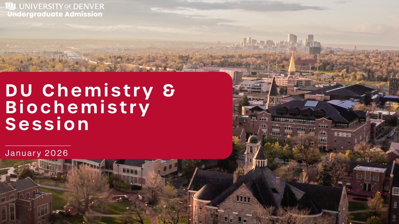 Virtual Open House 2026 | Chemistry & Biochemistry