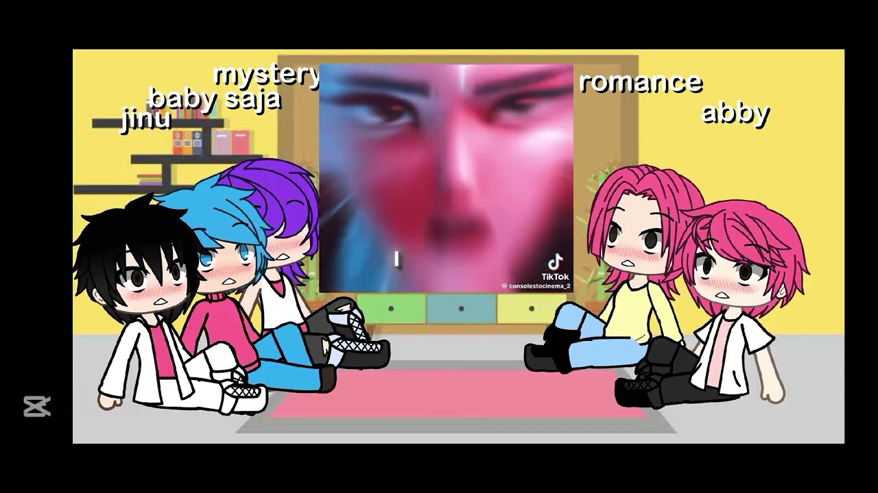 Saja boys react to huntrix gacha 