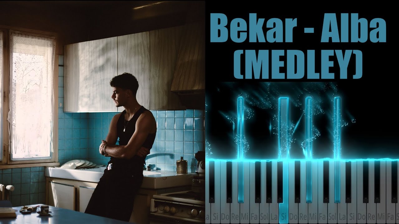 Bekar - MEDLEY (Tourmente, 2k17, Quand il negeait, Orangé..) (Piano Tutoriel & Cover)