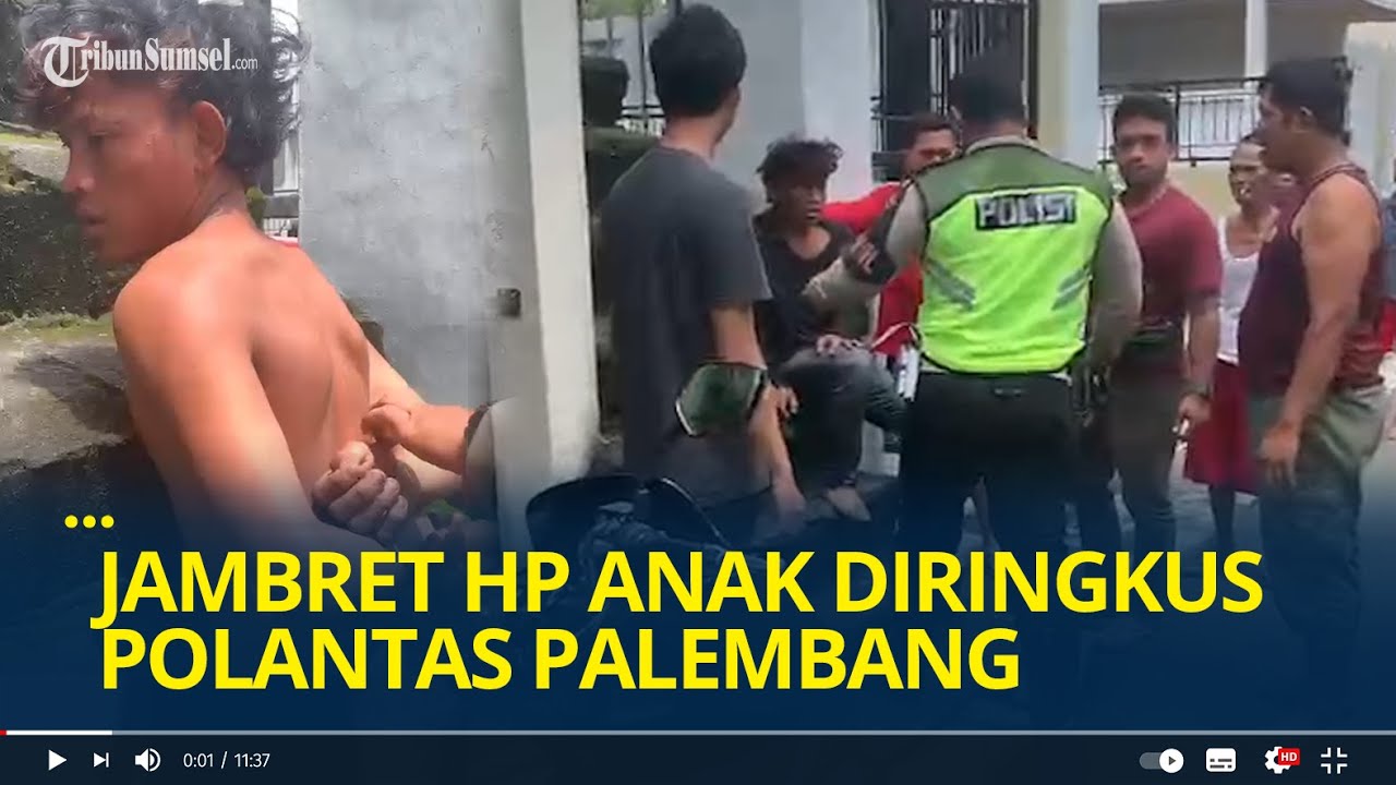 Polisi Lalu Lintas Palembang Meringkus Jambret HP di Jembatan Musi 2 Palembang