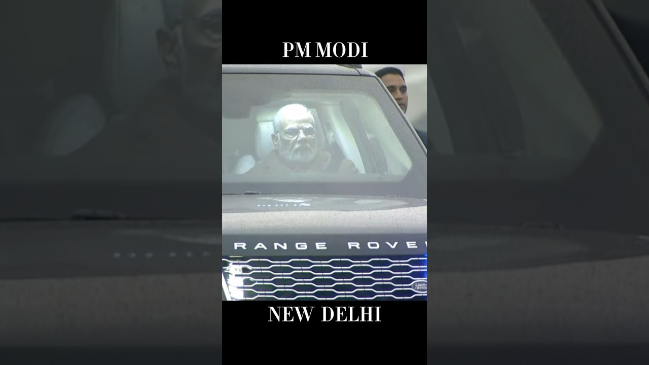 PM MEDI GRAND ENTRY WITY SPG COMMANDO IN RANG ROVER🔥 PM STYLE ATTITUDE STATUS #india #shorts #viral