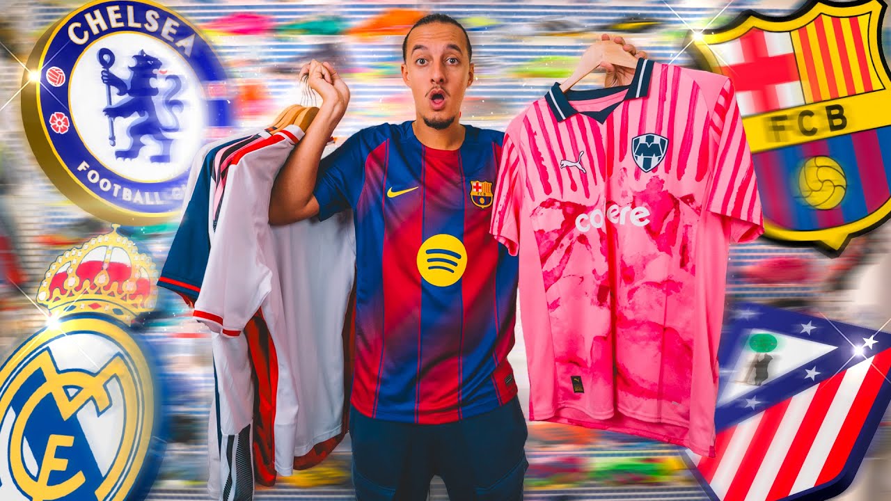 JE TE MONTRE LES PLUS BEAUX MAILLOTS DE LA SAISON 2025/2026 ! (BARÇA, CHELSEA, REAL, OM...) #EP1