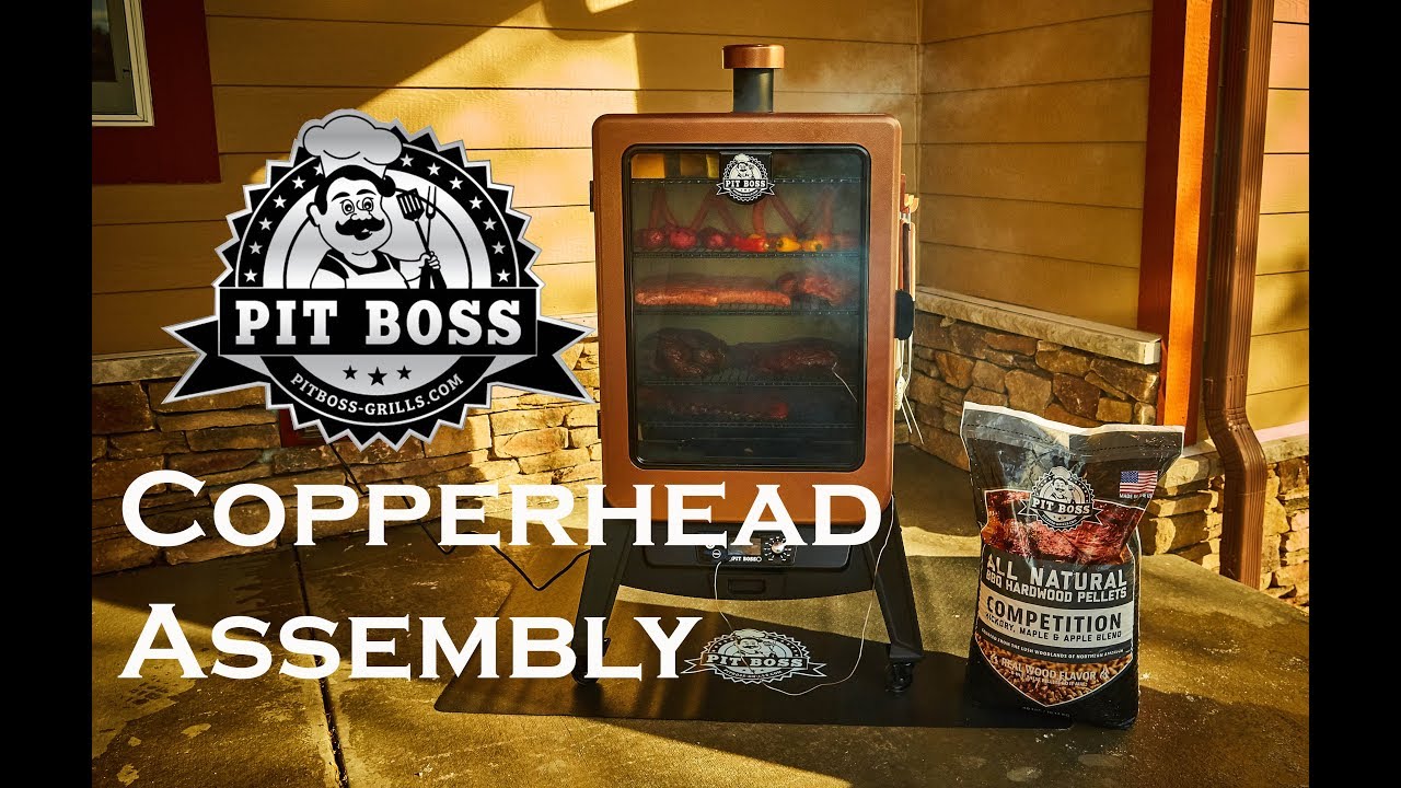 Pit Boss Copperhead Vertical Wood-Pellet Grill Assembly