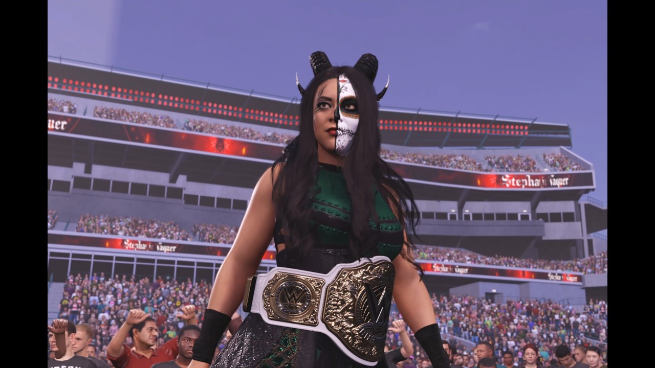 WWE 2K25 STEPHANIE VAQUER VS ROXANNE PEREZ VS BECKY LYNCH WRESTLEMANIA 40