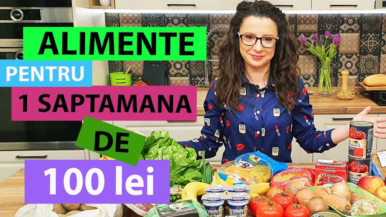 SUPRAVIETUIM O SAPTAMANA CU 100 LEI - Ce Alimente putem Cumpara?
