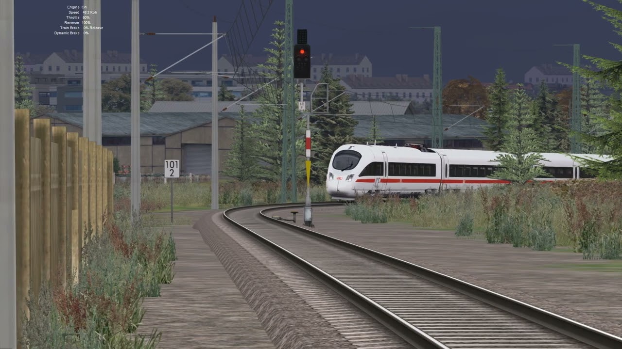 DB ICE T 1207 Passenger Service near Garmisch