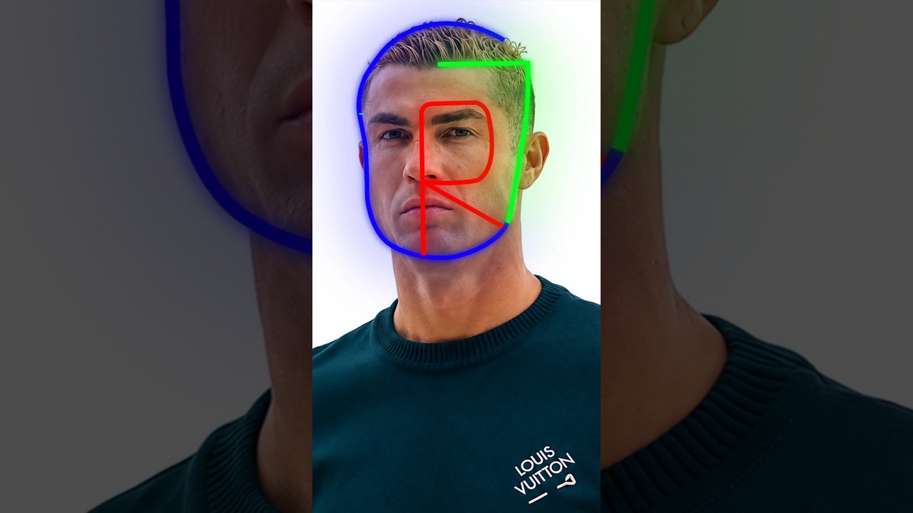 How to draw Cristiano Ronaldo 😱❤️🤯 Ronaldo New hair style Drawing #art #cr7 #cristianoronaldo