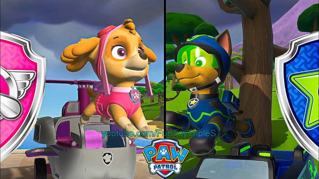 PAW Patrol On a Roll! Find Mr. Porter's Flower - Skye & Super Spy Chase
