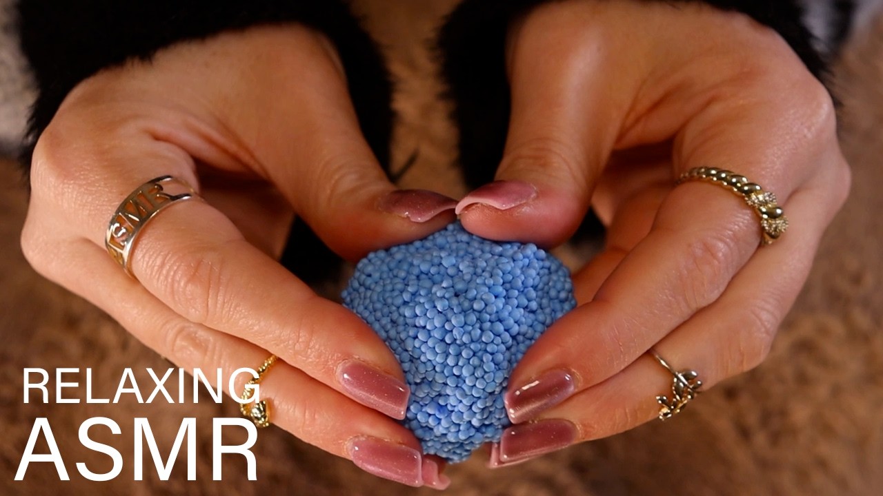ASMR Time out and reset with Floam (🎧 soft spoken, sticky finger sounds, breathing)