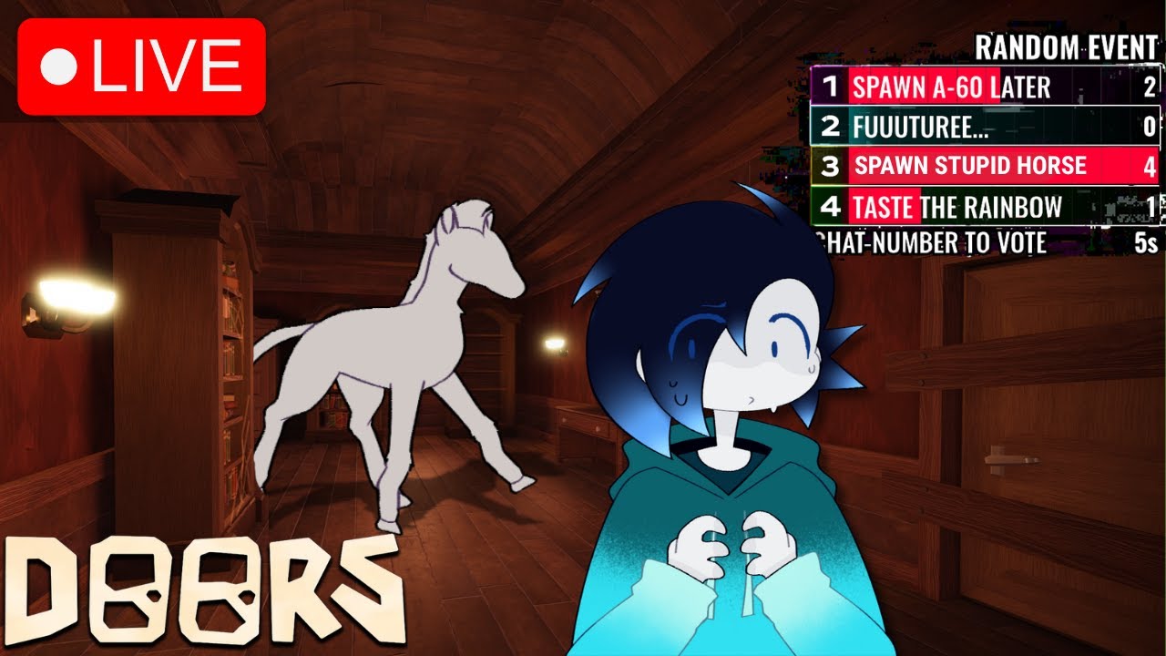 🔴Roblox DOORS Chaos Mode WITH Viewers! 🌌🔴 (Chat Control)