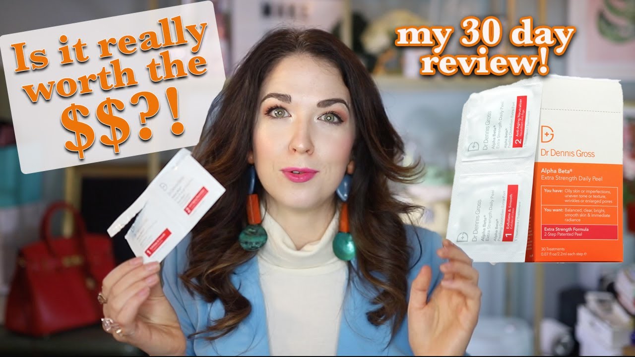 Dr Dennis Gross Alpha Beta Daily Peel Review...My Results after 30 Days!