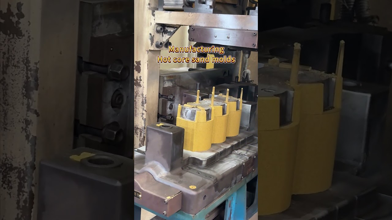Manufacturing Hot core sand molds
