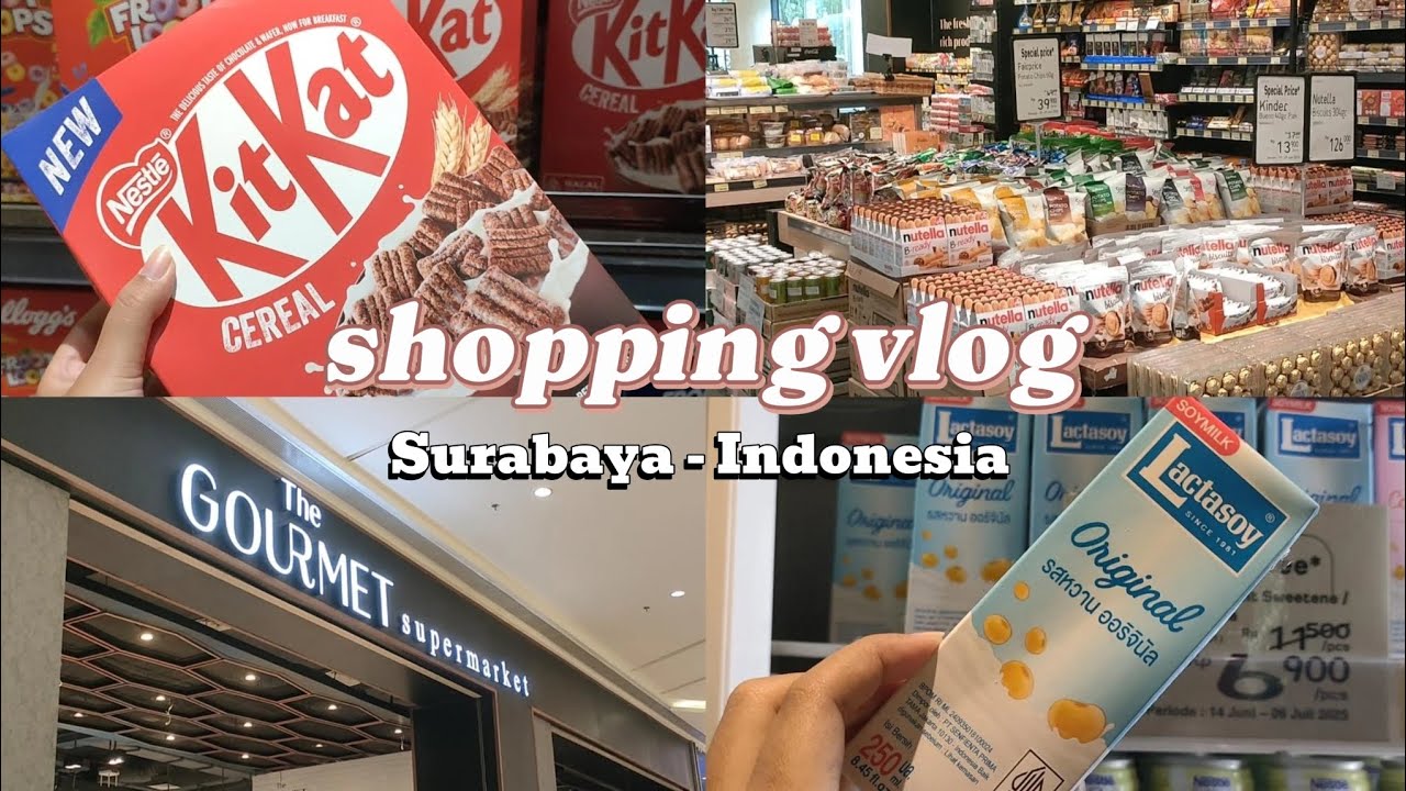 shopping in Indonesia vlog🇮🇩 || grocery shopping with prices 💸 || at The Gourmet Supermarket 🛍️🛒