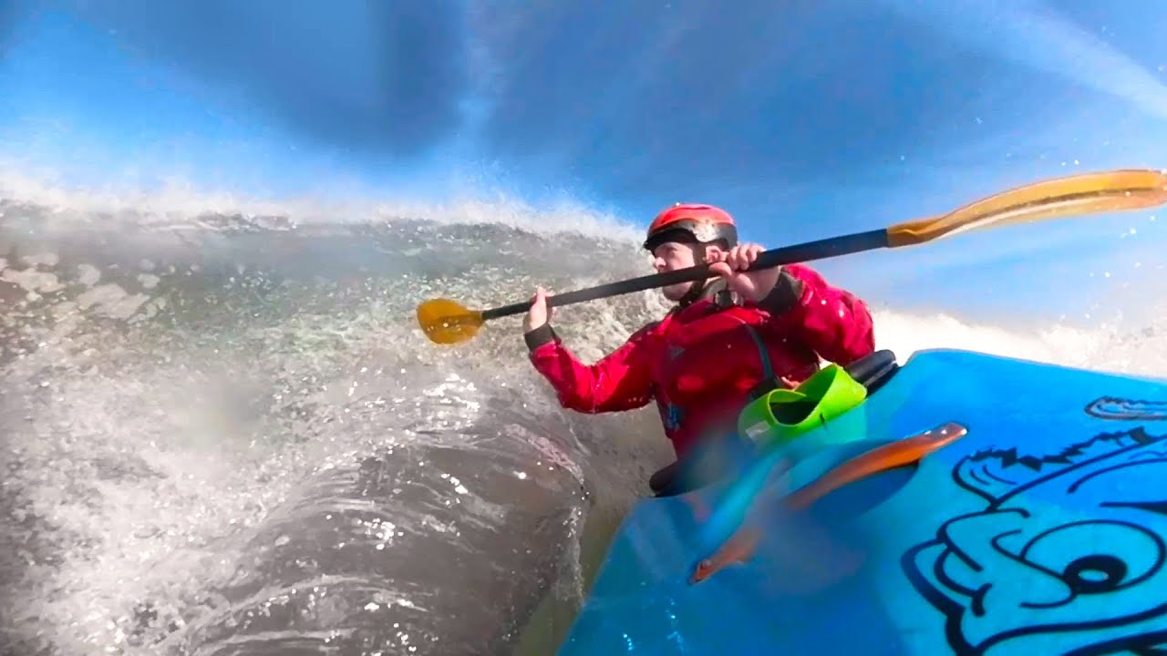 Streedagh Beach kayak surfing