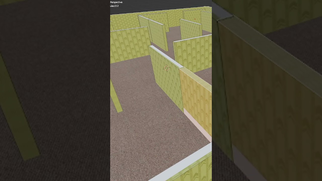 Я переделал подсобные помещения уровня 0 в Blender...