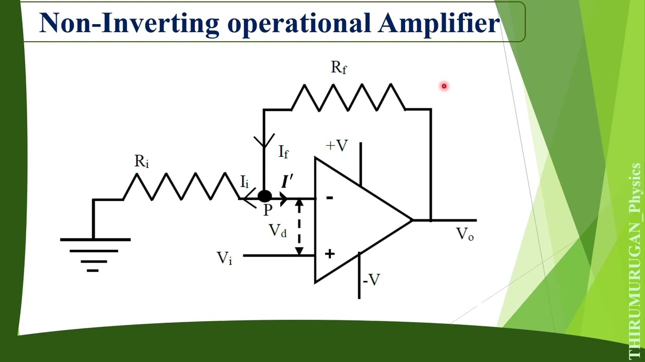 Op amp : Non Inverting  derivation in tamil  |  Non inverting op amp derivation in tamil