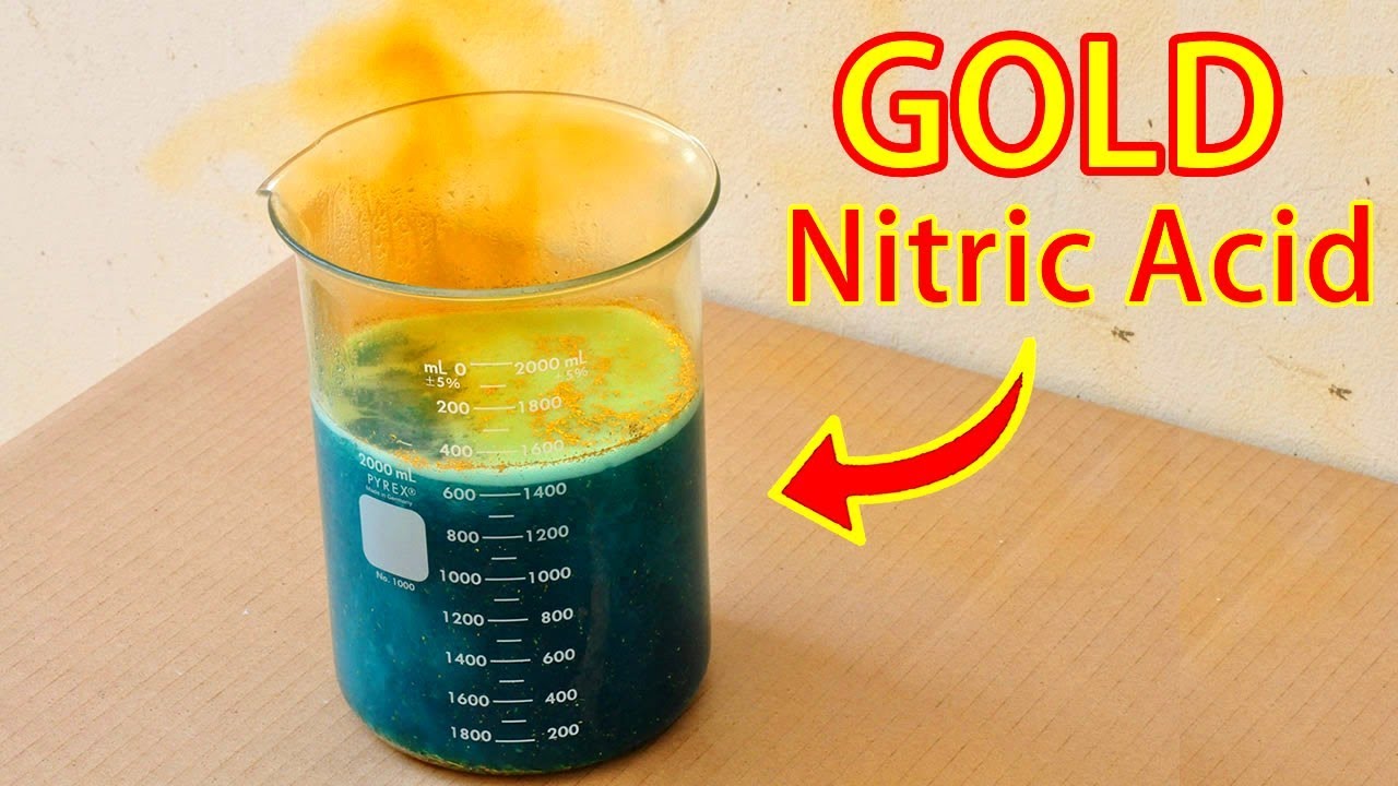 Извлечение золота из ПХД Gold Finger с помощью азотной кислоты!