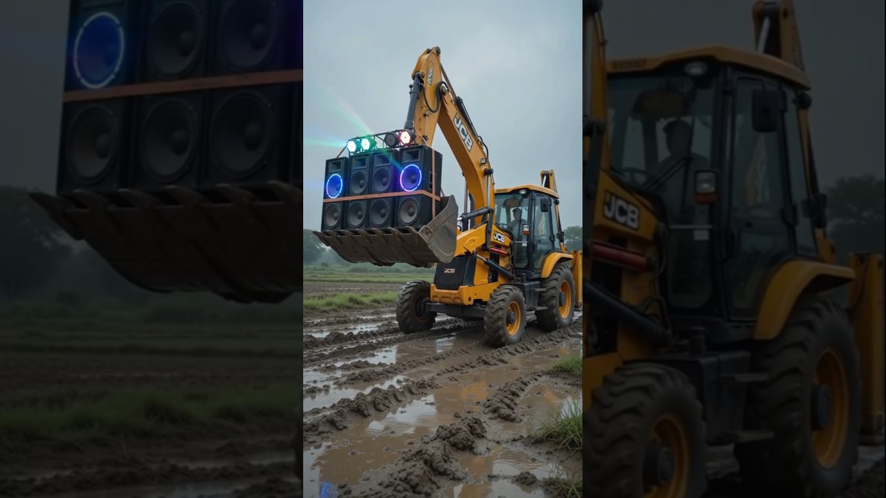 😱😱JCB DJ setup 😱😱 #ekmotahathighumechala #dj