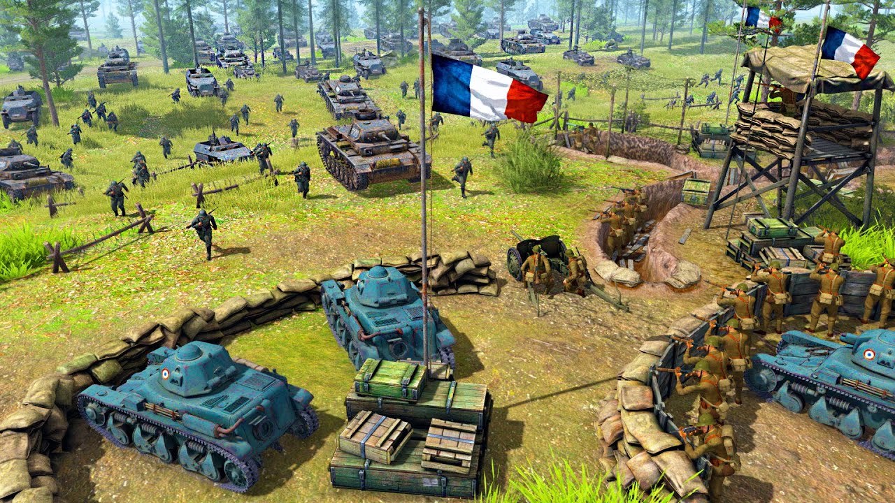 German BLITZKRIEG of the French Army Trenches! - Call to Arms: GoH WW2 Mod