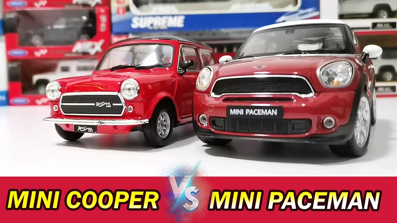 Mini Cooper Model Car Lovers | Welly Mini Cooper Vs Mini Paceman 1:24 Scale | Speedo Club