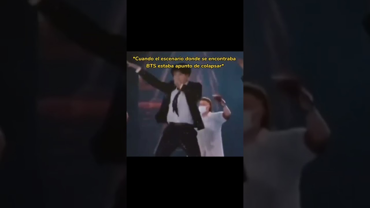 Bts en un escenario apunto de colapsar 😬😣#bts#momets#army#kpop