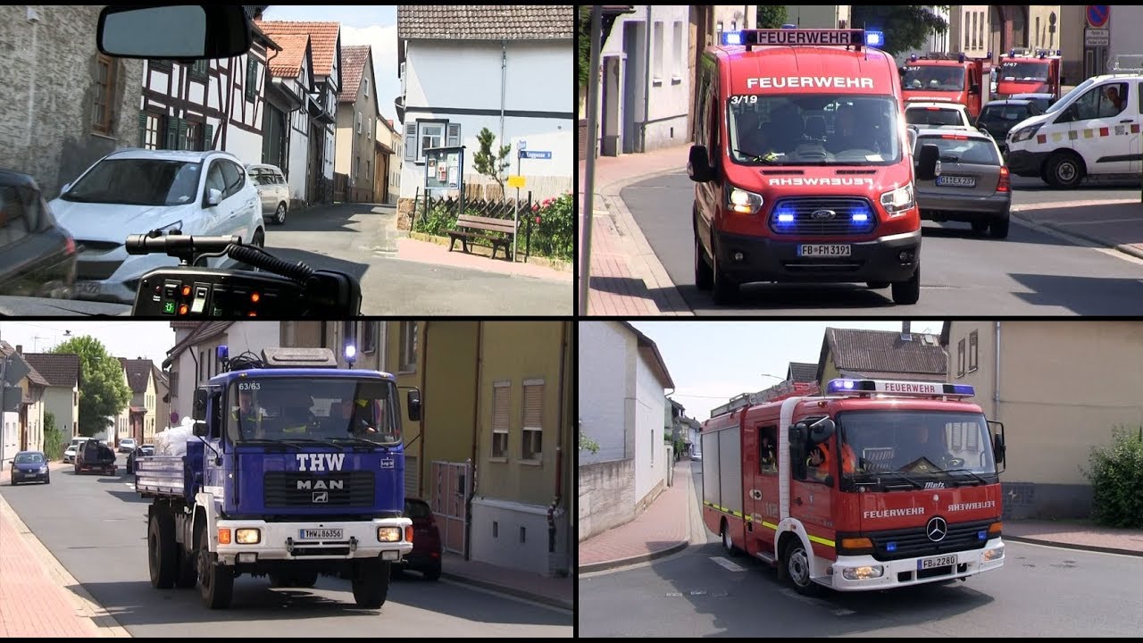 [MTW Inside View] Unwetter über Gambach - Großeinsatz für Feuerwehren & Hilfsorganisationen - Übung