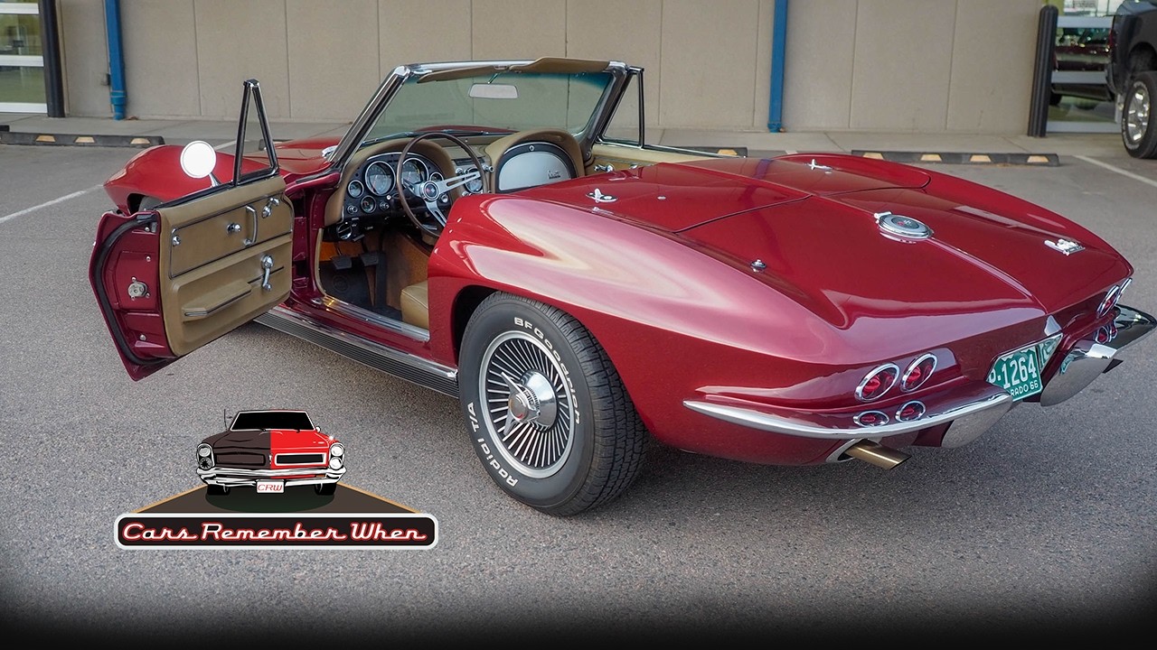 C2 Corvette Milano Maroon 327/300HP 4-ступенчатая коробка передач 1966 Chevrolet Классические авт...