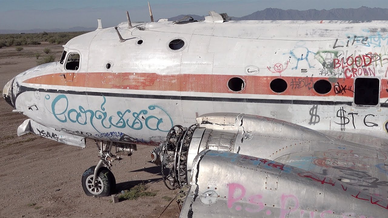 ABANDONED Douglas DC-4 N44904 IN & OUTSIDE