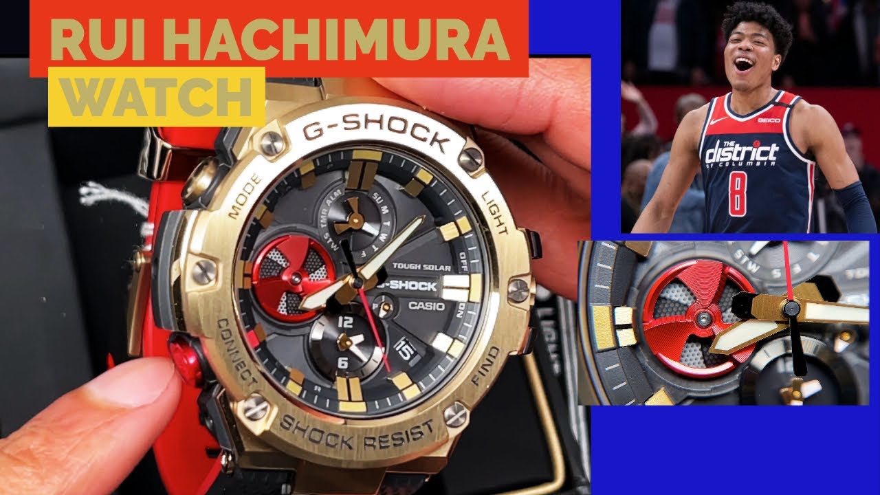 G-Shock Rui Hachimura GSTB100RH-1A CASIO Watch Collaboration - #8 Washington Wizards