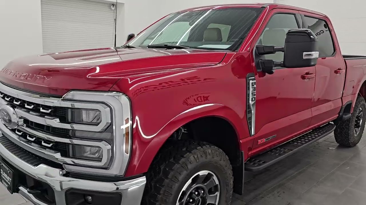 Продано! 2024 FORD F350 LARIAT TREMOR HIGH OUTPUT DIESEL RAPID RED 4K WALKAROUND 16088Z