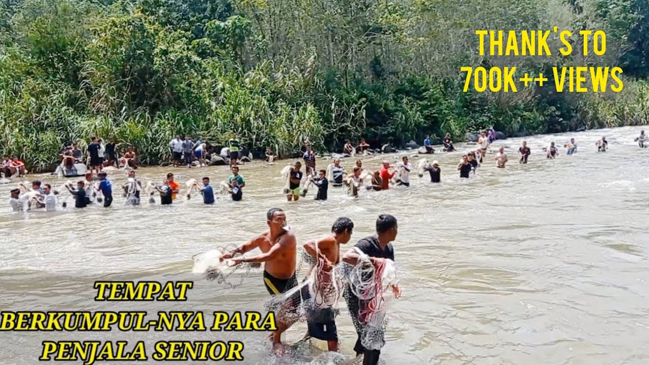 JALA IKAN DI SUNGAI, LUBUK LARANGAN LUMBAN PASIR || DISINI SARANG MAHSEER BABON