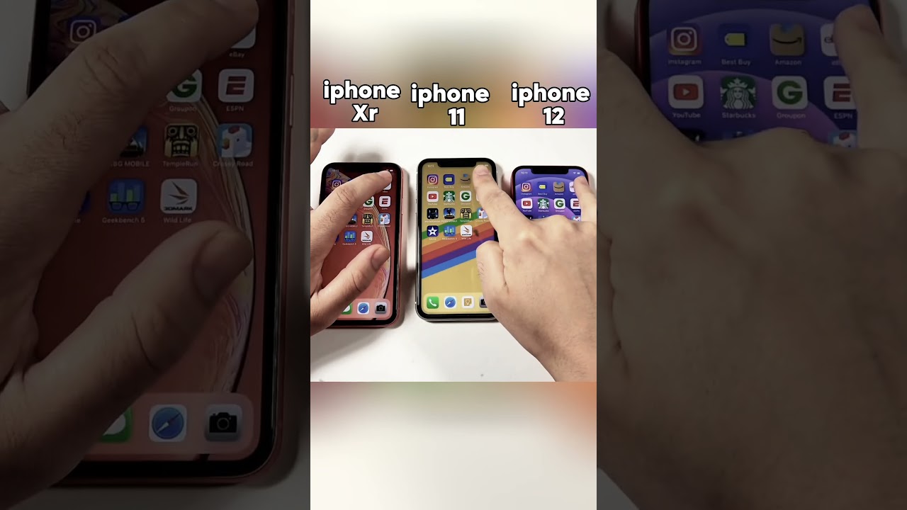 iPhone XR vs iPhone 11 vs iPhone 12⚡ INSANE Speed Test! You WON&rsquo;T Believe Who Wins! 😱🔥 #Shorts#viral
