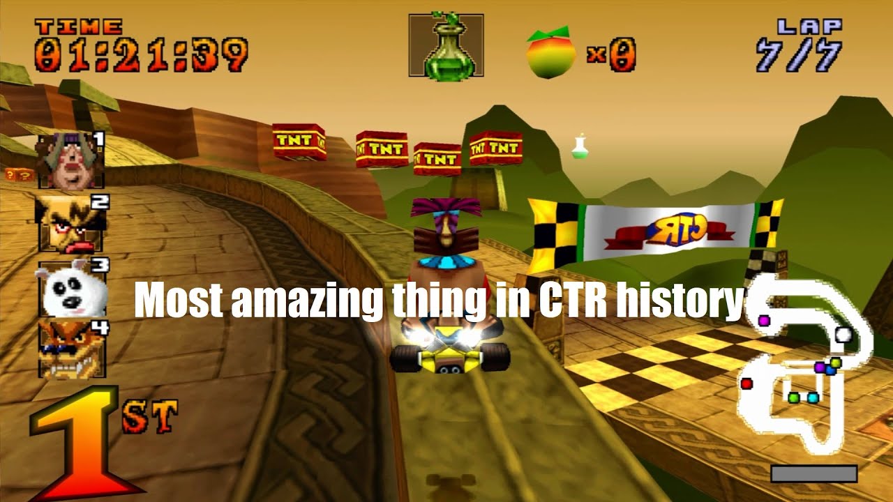 CTR - Papu's Pyramid Mega Shortcut