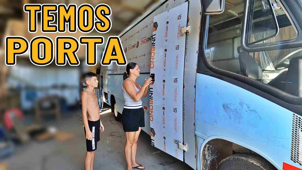 FIZEMOS uma PORTA pro MOTORHOME ARTESANAL