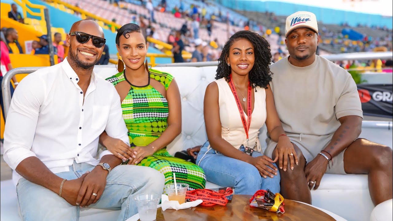 Asafa, Gatlin & Wifeys Take Over Grand Slam Jamaica!