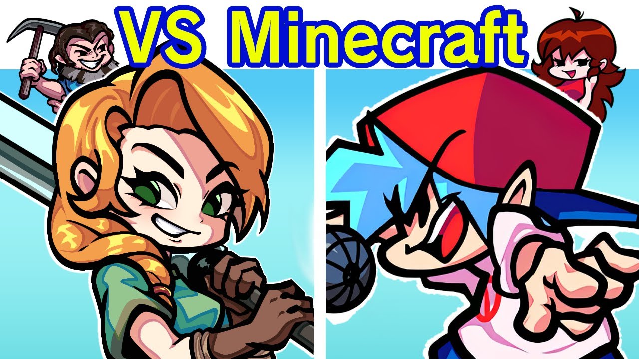 Friday Night Funkin' Vs Steve, Alex & Jack Black | Minecraft - Project Crafted (FNF Mod)