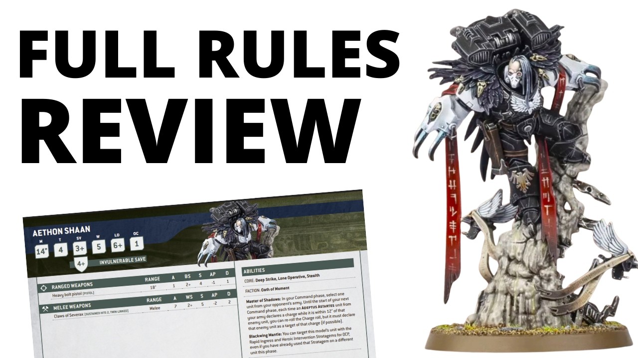 Aethon Shaan and Shadowmark Talon Detachment - New Space Marine Rules Review