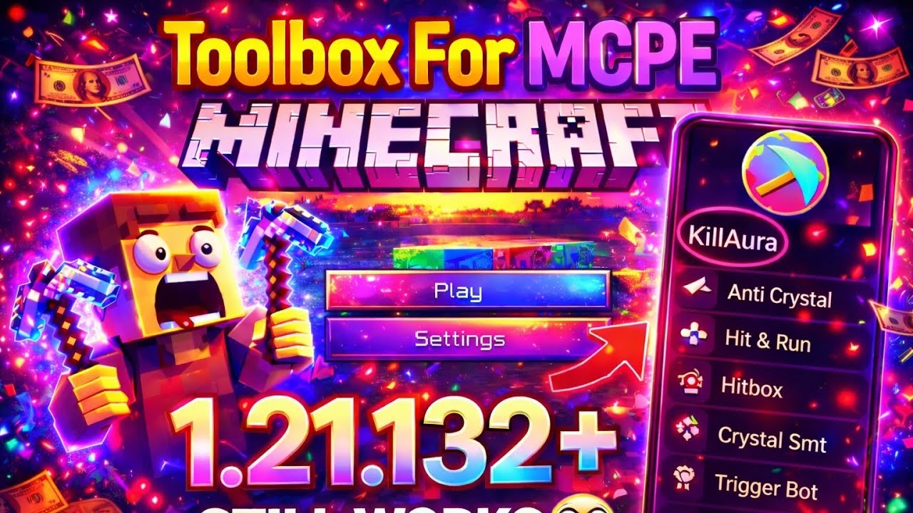 New 1.21.132+ 🔥🤯TOOLBOX FOR MCPE (LATEST VERSION 💀) 