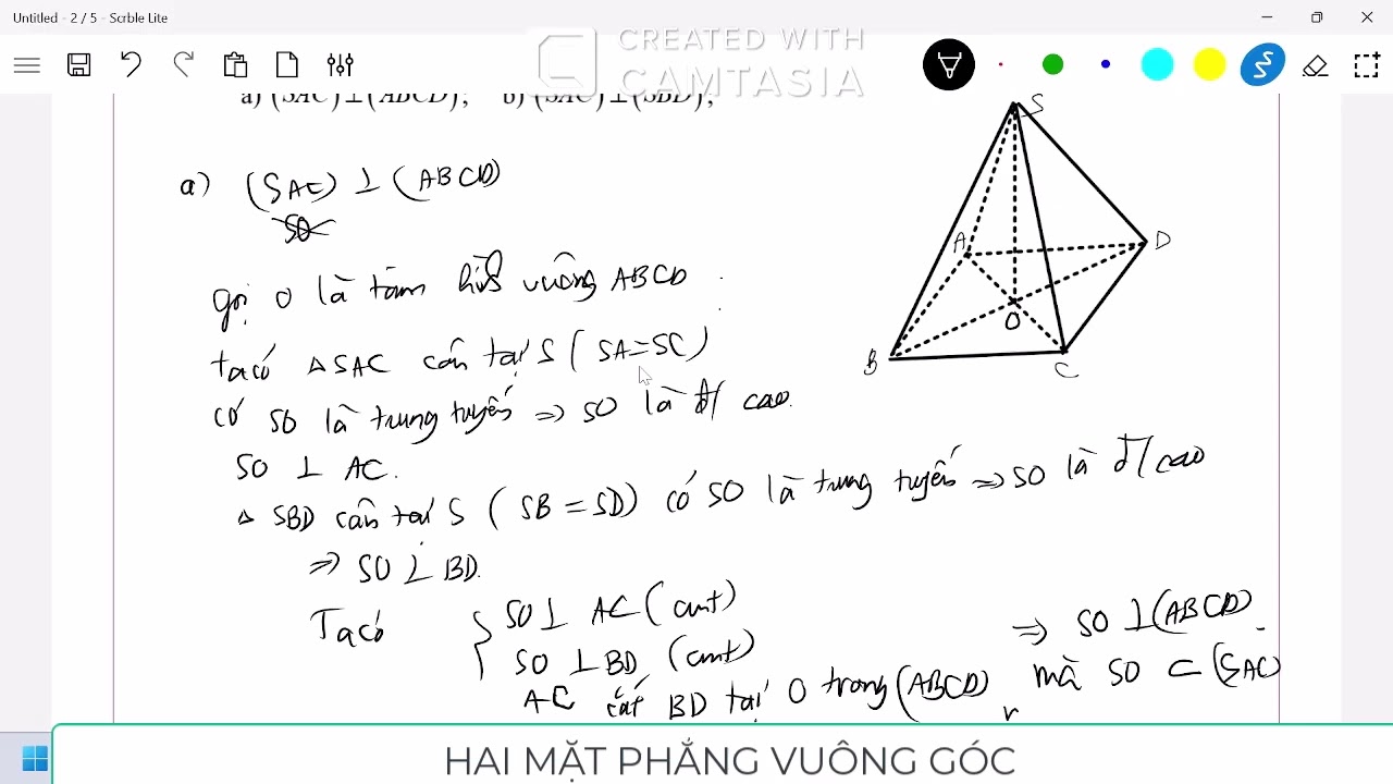 Toán 11, chương 8, hai mặt phẳng vuông góc