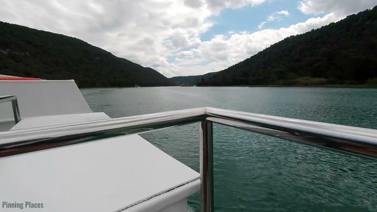 Relaxing ferry ride from Skradin to Krka waterfalls Croatia | June 2024