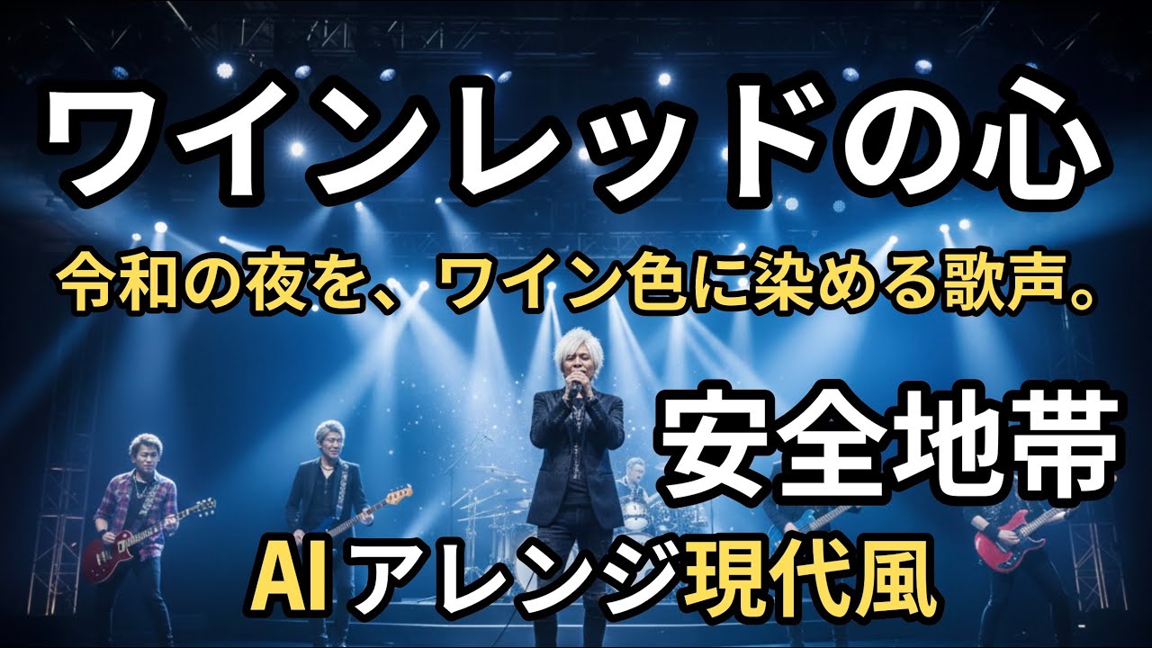 【最新AIリメイク】ワインレッドの心 : 安全地帯   昭和の官能が令和の最新音響で蘇る！」