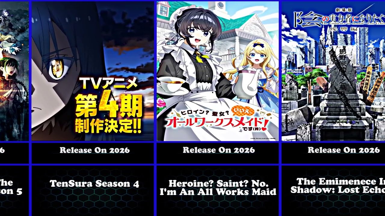 All Upcoming Isekai Anime in 2026