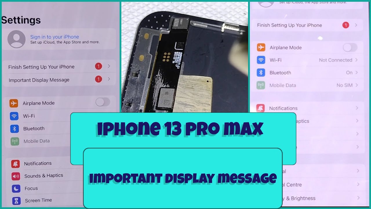 How to Remove iPhone (13 Pro Max/12 mini) Unknown Part Alert by Aftermarket Screens