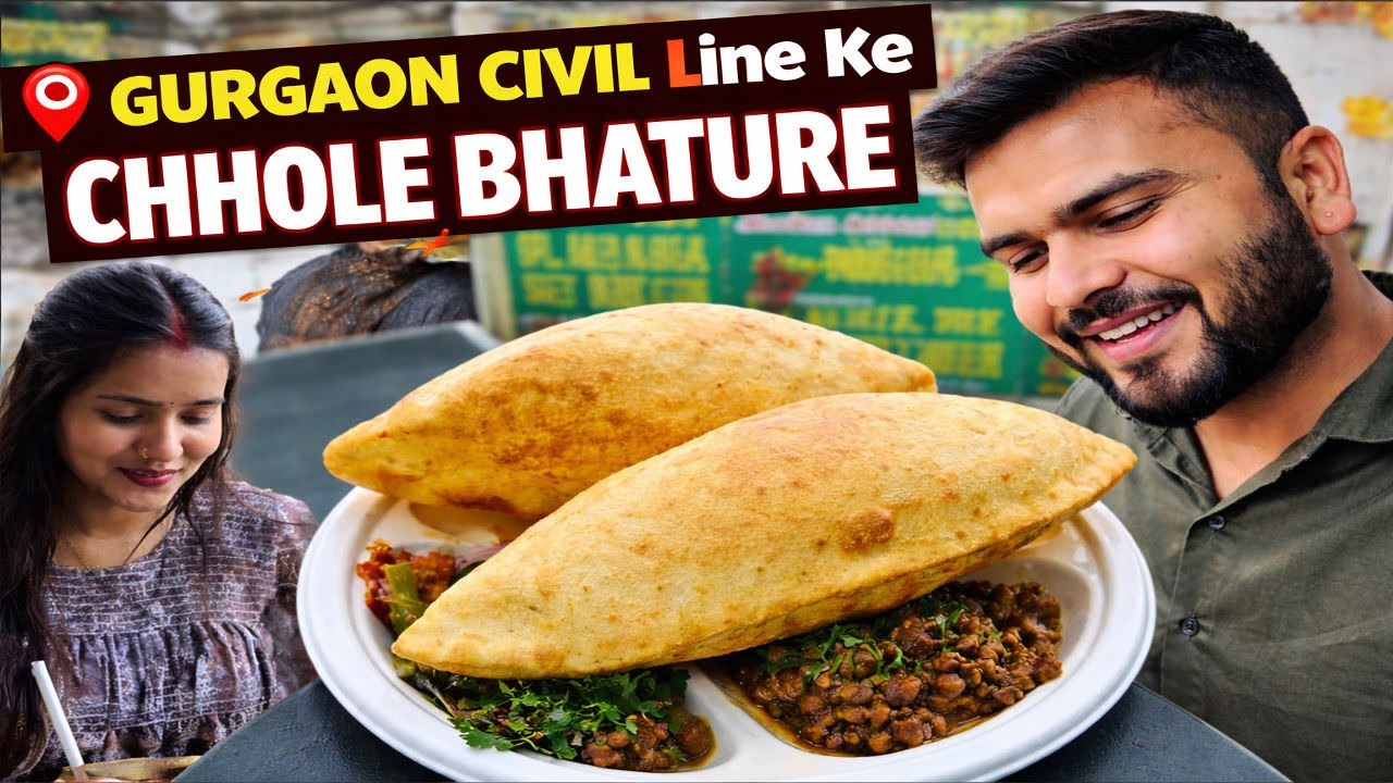Gurgaon Civil Line Ke Famous Chhole Bhature 😍 