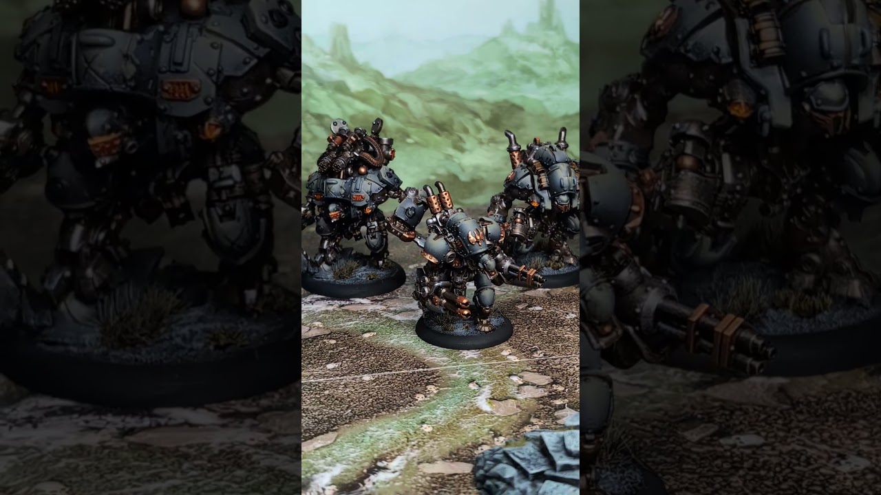 Finished Cygnar Gravediggers warjacks #wargaming #warmachine #miniatures