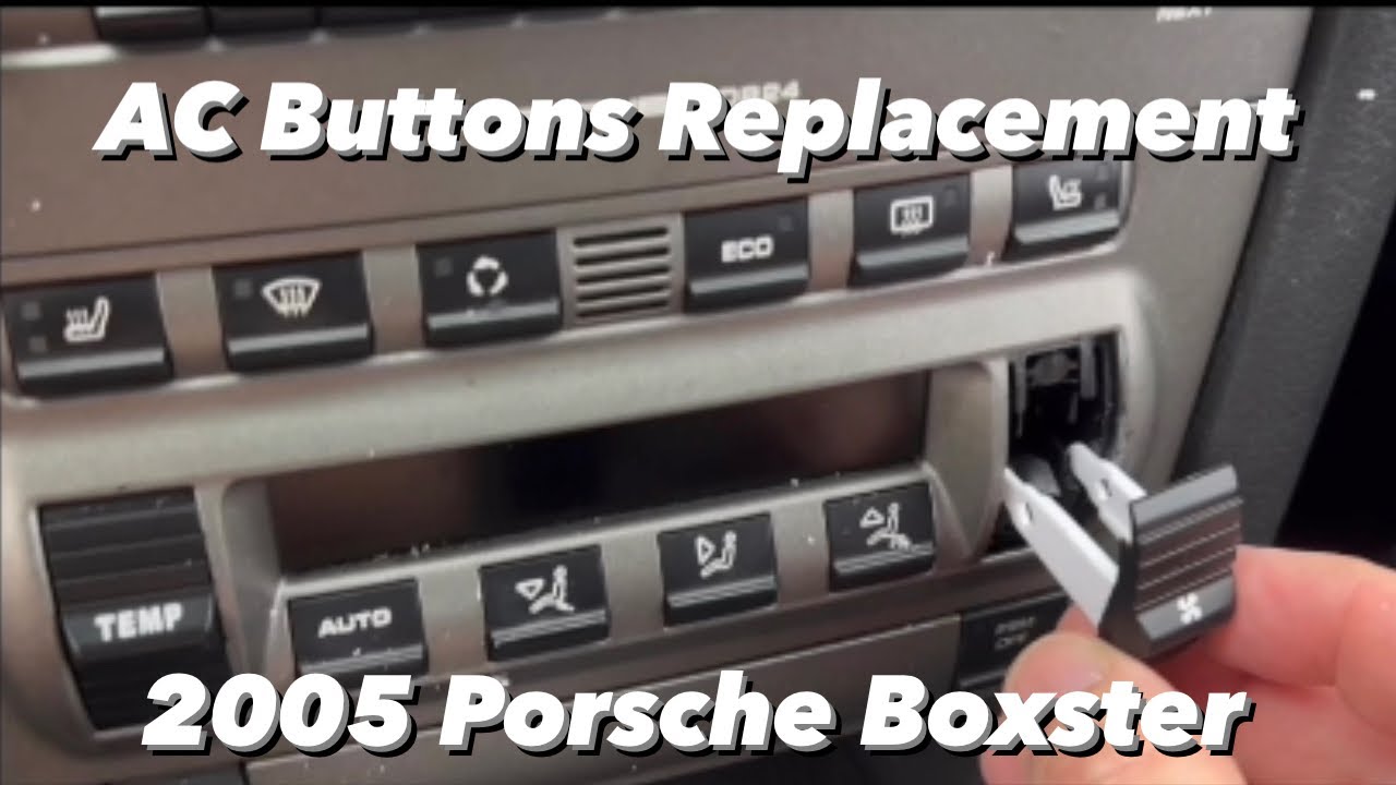 THE EASIEST WAY!! How to Replace AC Control Buttons on a 987 Porsche Boxster Cayman 911 DIY