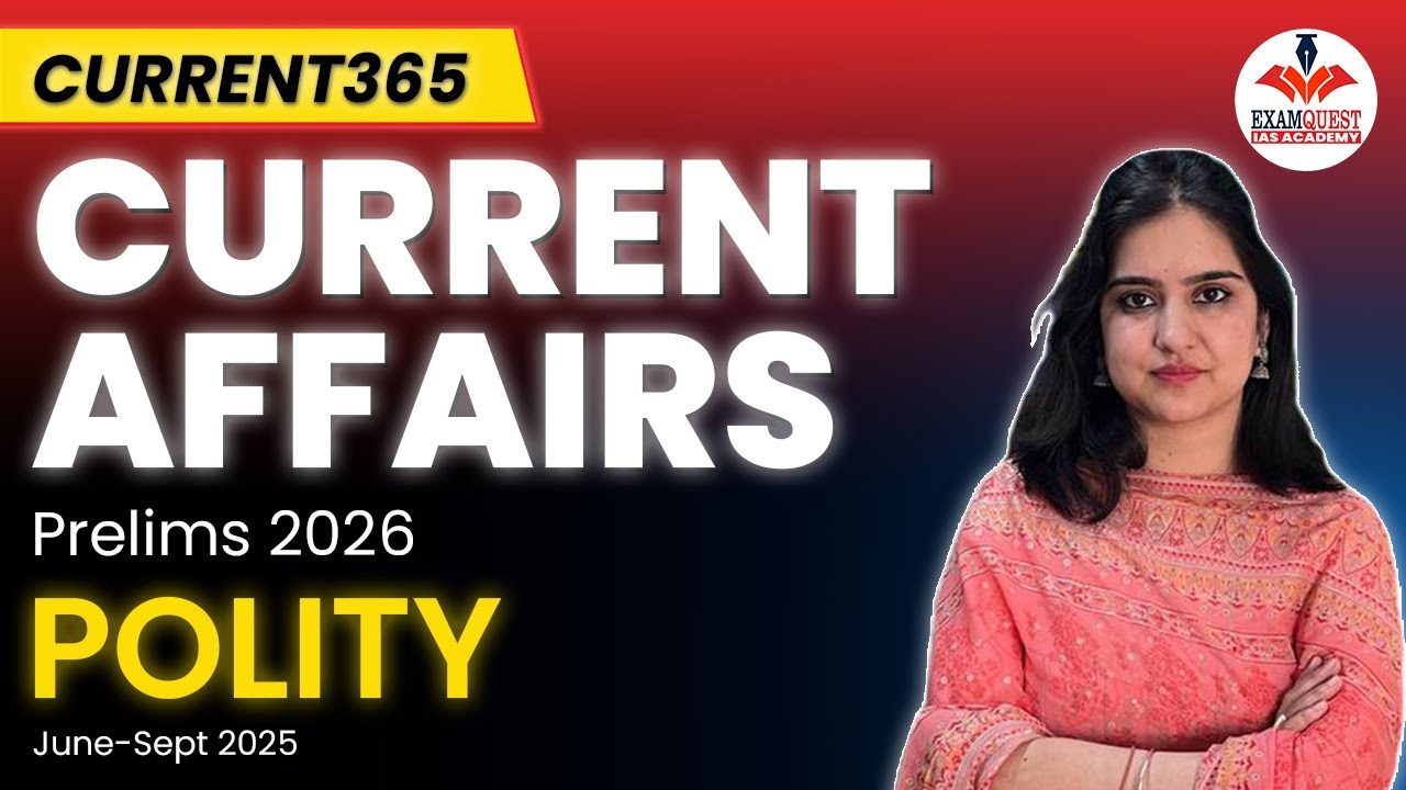 UPSC Prelims 2026 Current Affairs Marathon | Indian Polity Part 2 | Current365 #upsc #prelims2026