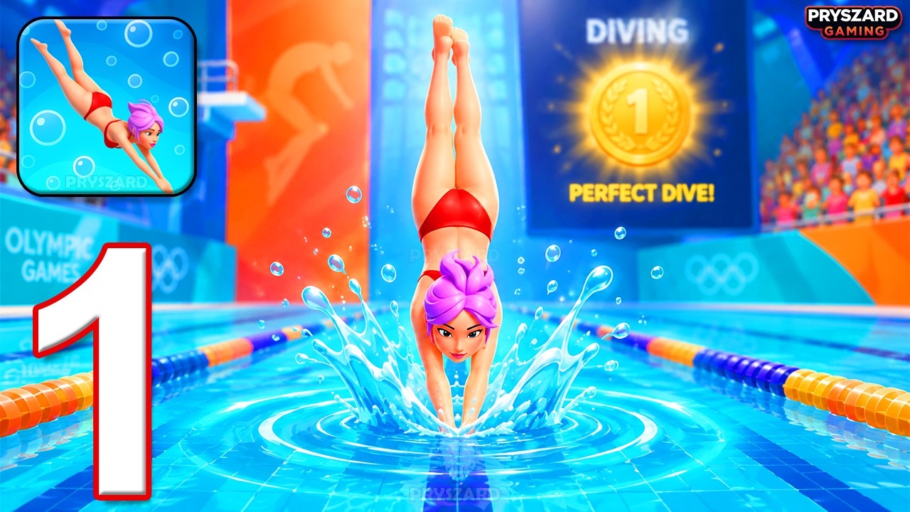 Dive Target: Perfect Splash - Gameplay Walkthrough Part 1 - Dive Deep (iOS, Android)