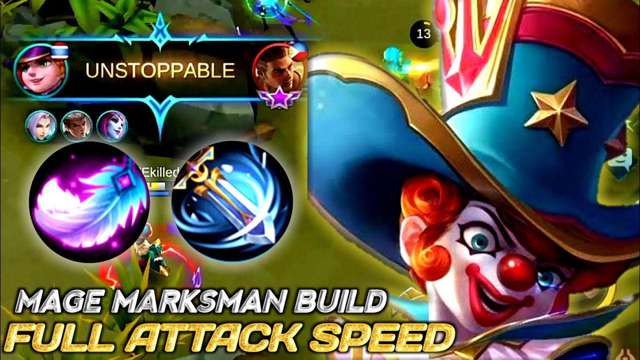 Harley Marksman Build 2021 Full Attack Speed | High Damage Basic Attack | Mobile Legends | ZEkilled