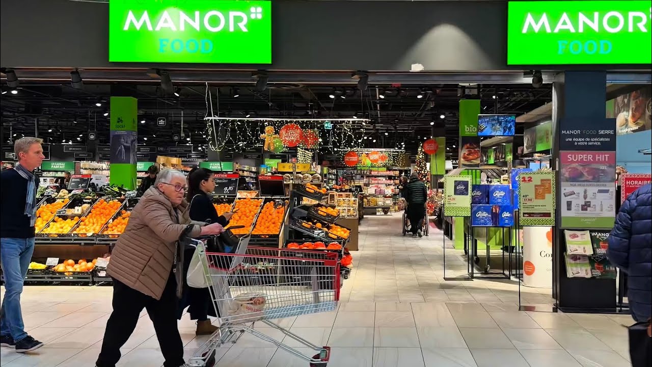 Delicacies, Wine & Shopping at MANOR 🟢 Swiss Food Prices || Shopping in Supermarket 